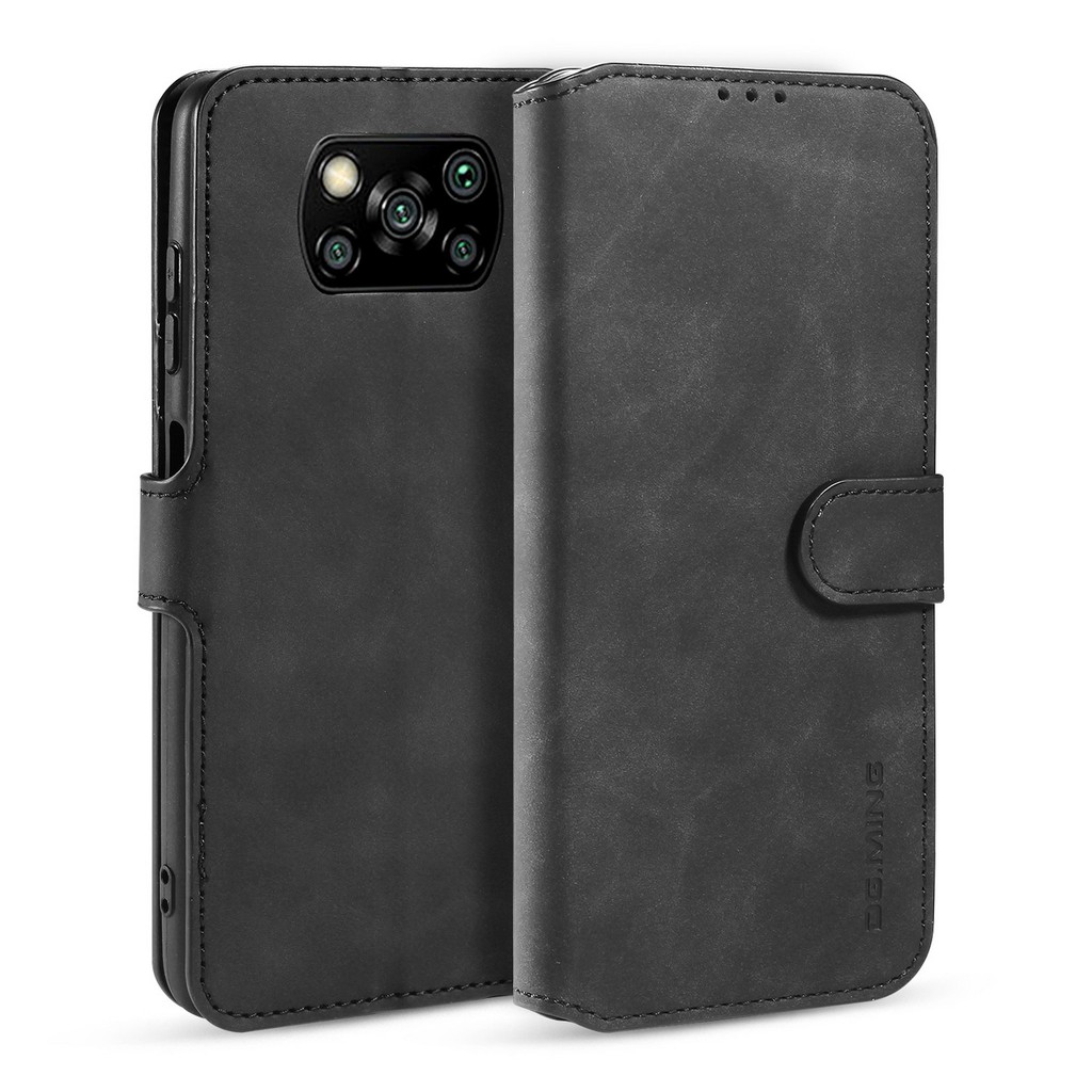 POCO X3 NFC PU leather phone Flip wallet case | Shopee