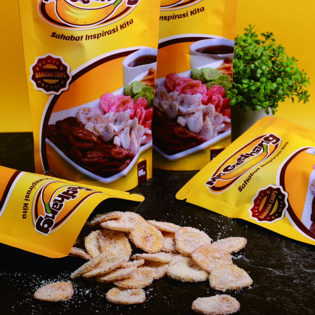 

Mr Gedhang Cappucino - Keripik Pisang 100gr Cemilan [kemasan praktis terlaris] tanpa pemanis buatan