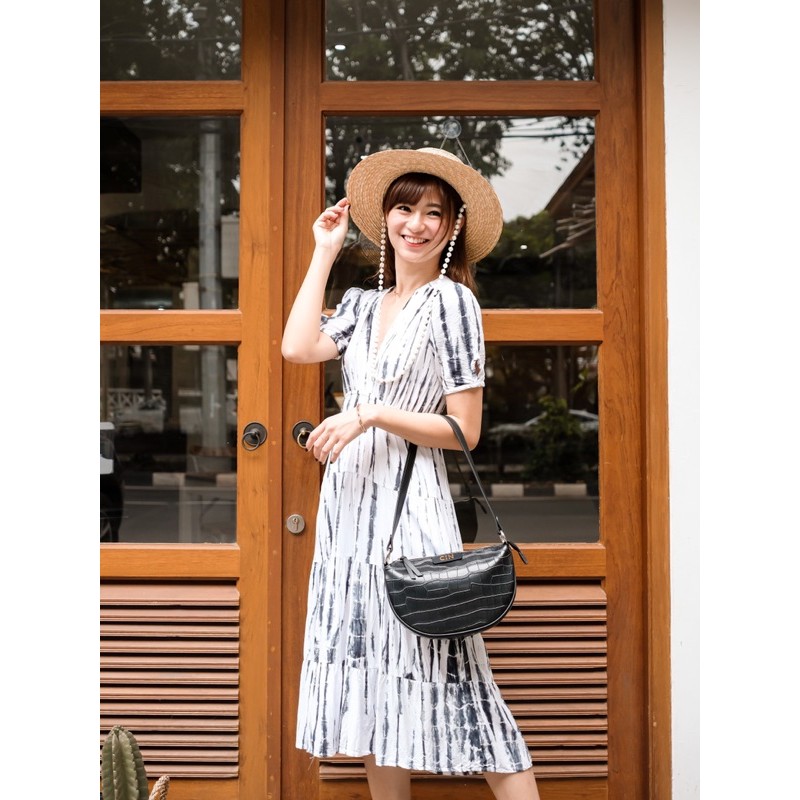 Nonataliashop - Josie Croco Tas Bahu / Baguette Bag (Free 2 Huruf)