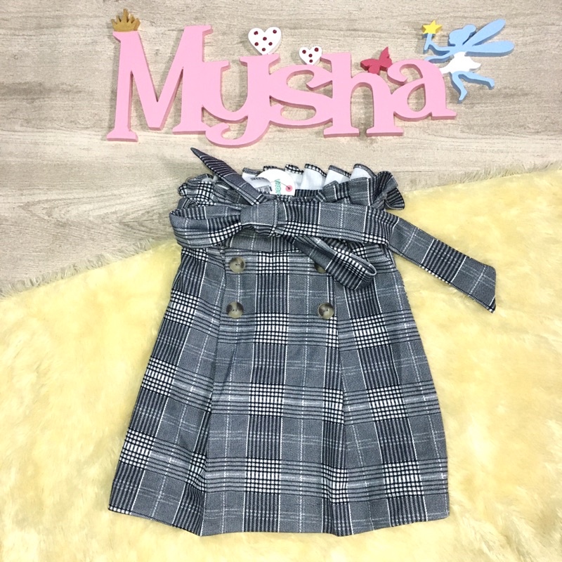rok celana pendek anak perempuan kotak merk Aero girls