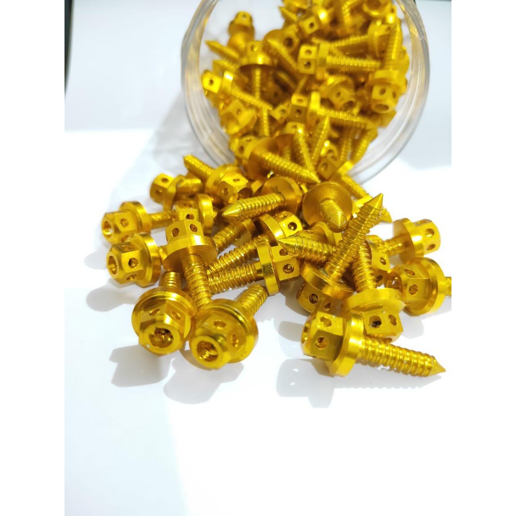 Baut Body Probolt Honda Yamaha Probolt Baut Cacing CNC Gold Probolt