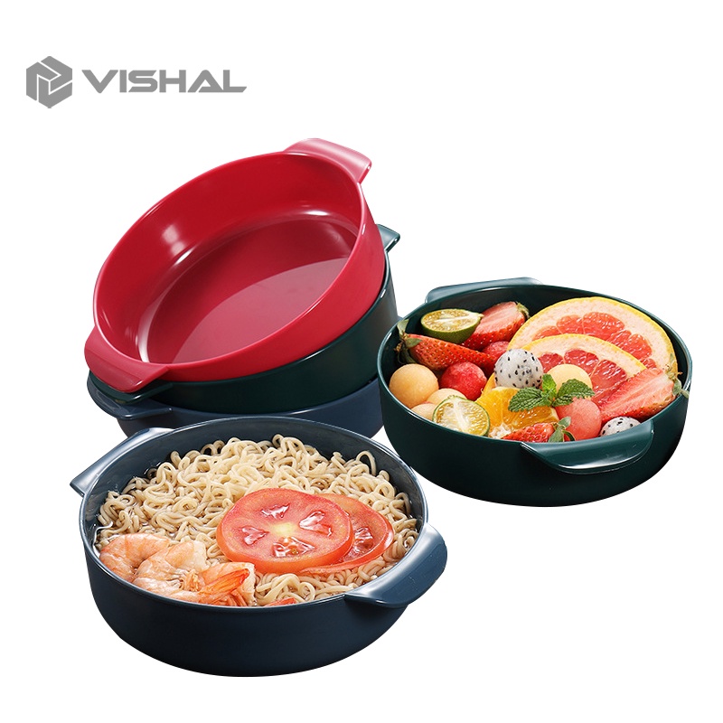 VISHAL Mangkuk Binaural Mangkok Wheat Straw/Mangkuk Kuah Bahan Jerami Makan Bowl VS-81