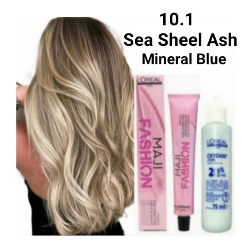 Cat rambut majifashion 10.1 SEA SHEEL ASH Pewarna rambut
