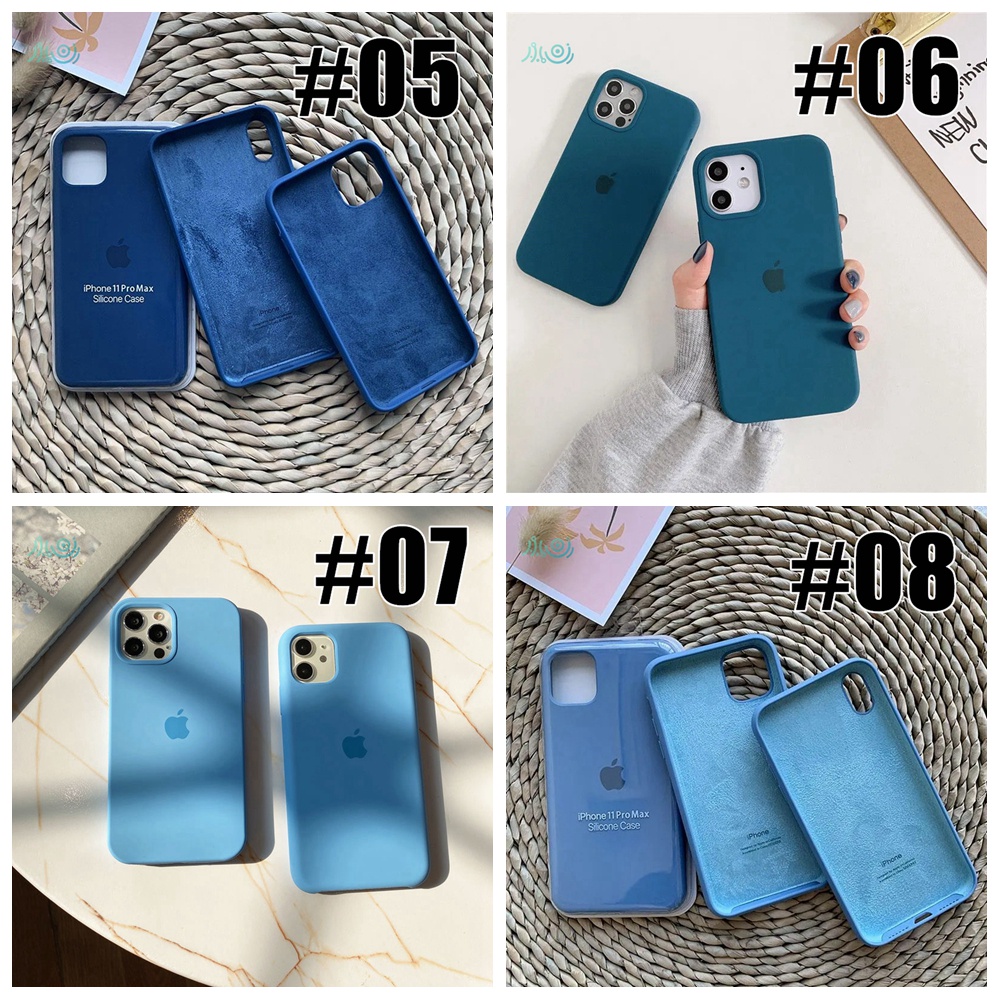 (5-8) Casing Silikon iPhone 11 12 13 Pro MAX X XS MAX XR 7 + 8 Plus 11 12 Pro Full Cover