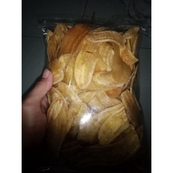 

keripik kripik pisang renyah enak asli rasa original tanpa penyedap rasa tanpa pengawet dan pewarna asli bogor