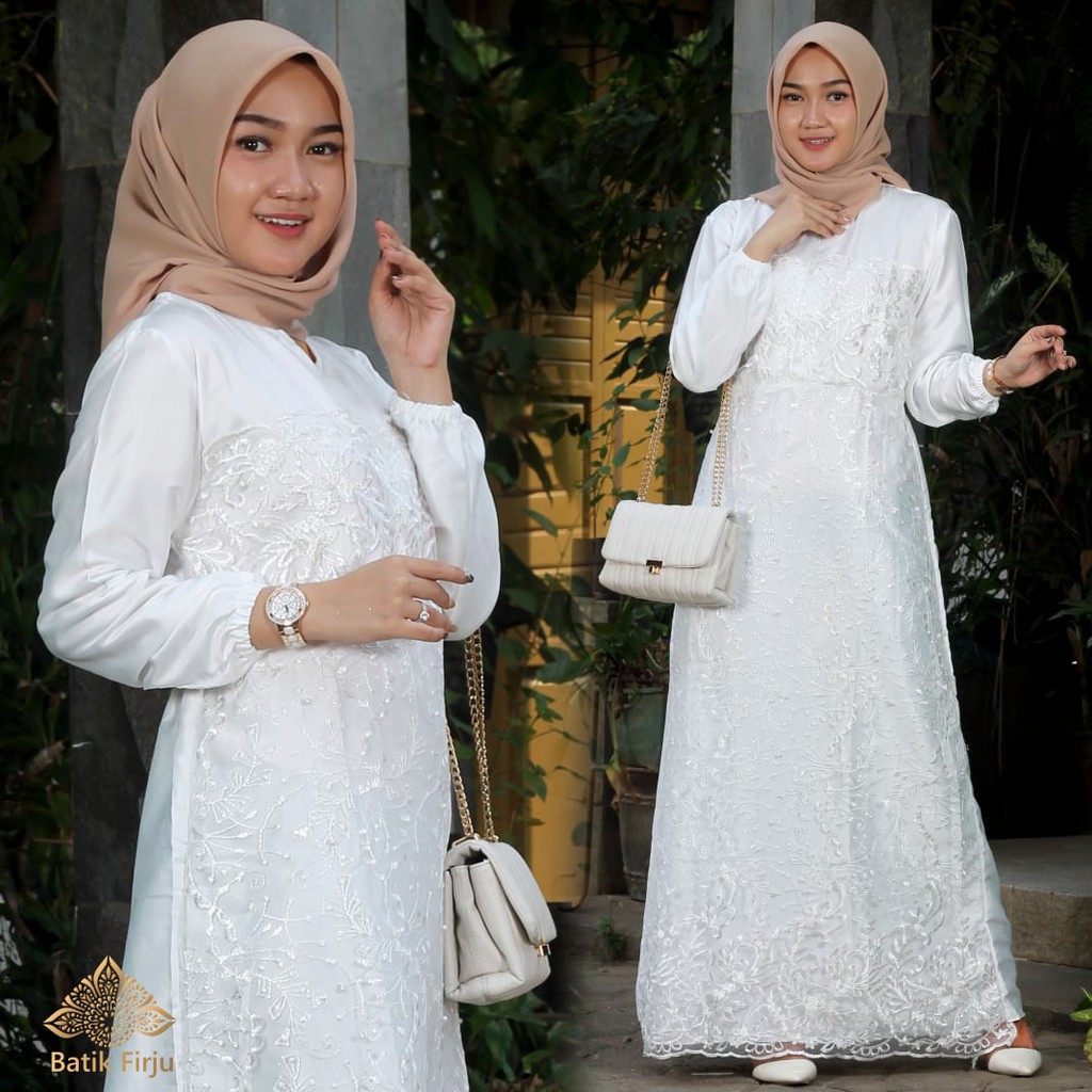 BISA JUMBO!! REALPICT GAMIS FARASYA MODEL TERBARU GAMIS BROKAT BUSUI DRESS BROKAT BISA JUMBO M L XL XXL