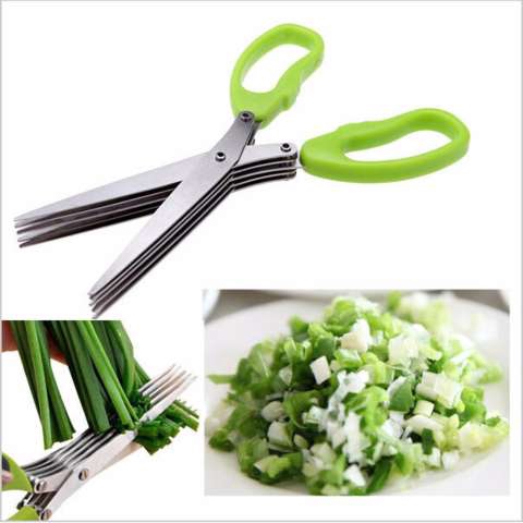 Serbagrosirmurah Gunting 5 Lapis Kitchen Scissors Layer Pisau Sayur Makanan Dapur Mie