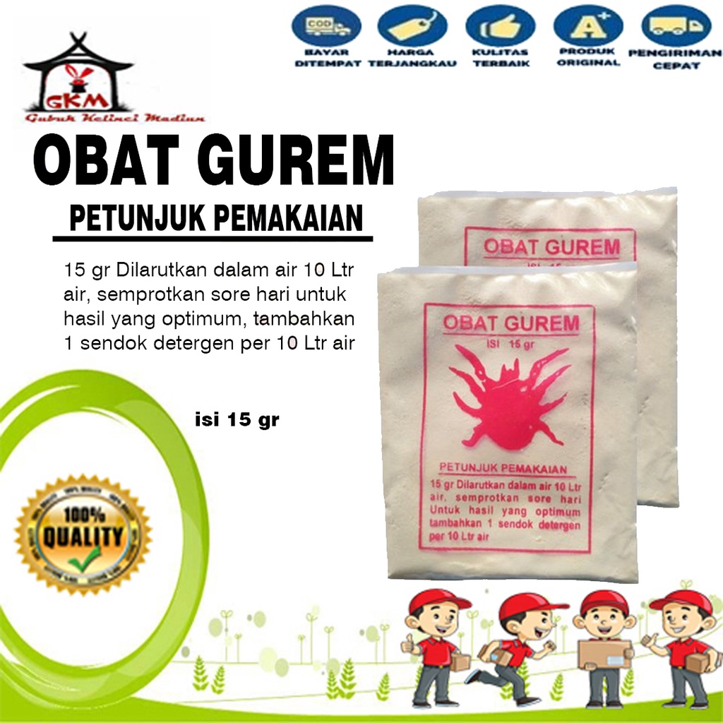 Obat Gurem Kutu Ampuh Isi 15 gr