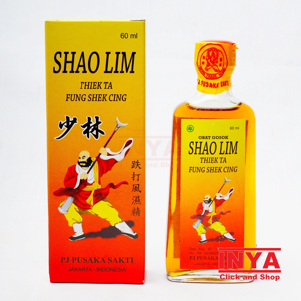 SHAO LIM THIEK TA FUNG SHEK CING 60ml LINIMENT OIL - Minyak Urut - Obat Gosok  Reumatik dan Encok