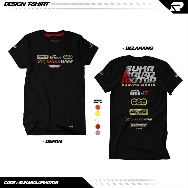 KAOS / BAJU SUKA BALAP MOTOR RACING START ORIGINAL / T-SHIRT SUKA BALAP MOTOR RACING START ORIGINAL
