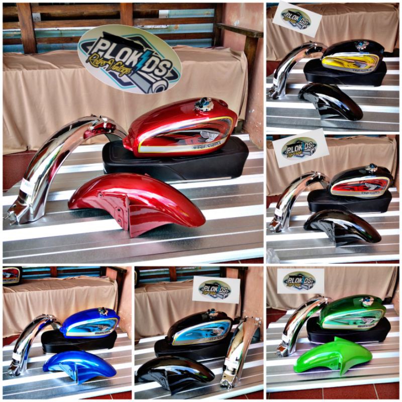 TANGKI CB  - SPAKBOR BELAKANG CB - JOK CB - PAKET BODY CB
