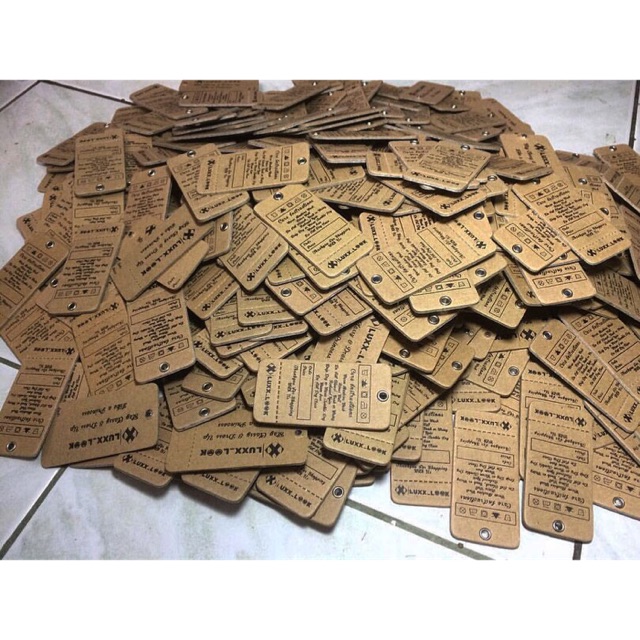 

Hangtag Craft Custom premium min 500 pc 8x4 rounded