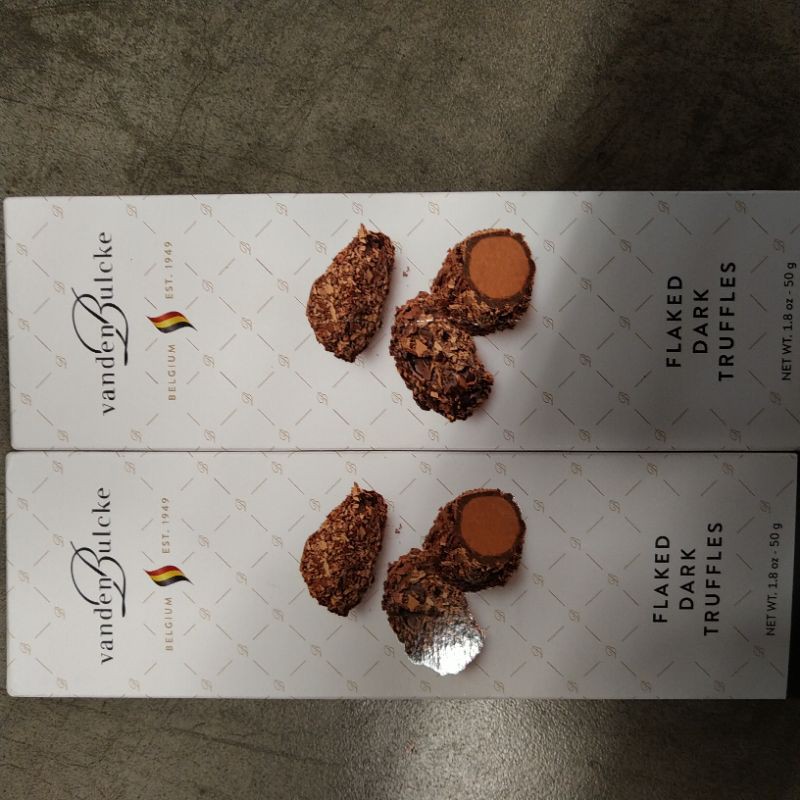 

vandenbulkcke flaked dark truffles 50gr impor belgium