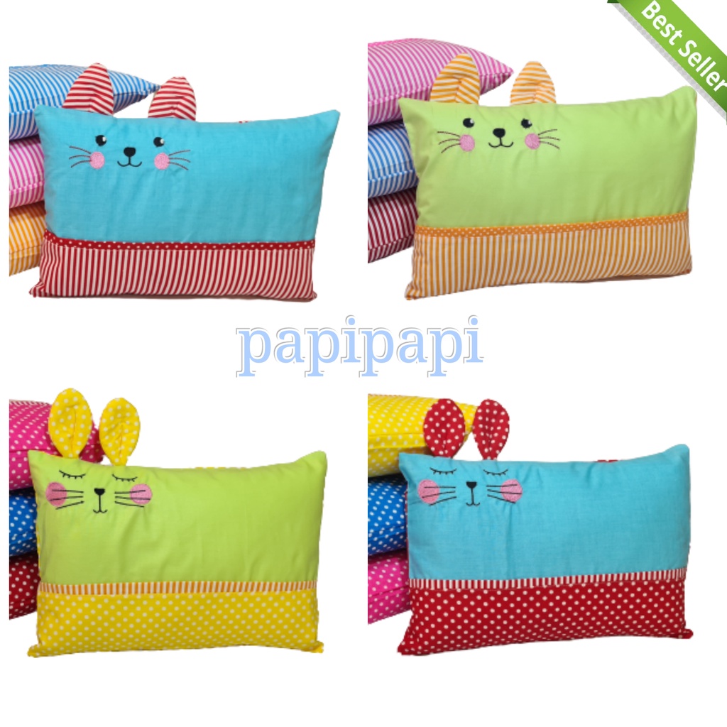 bantal bayi katun velvet bordir