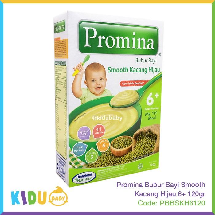 Promina Bubur Bayi 6 bulan keatas 120gr Bubur Bayi Sehat MPASI Makanan Bayi Kidu Baby