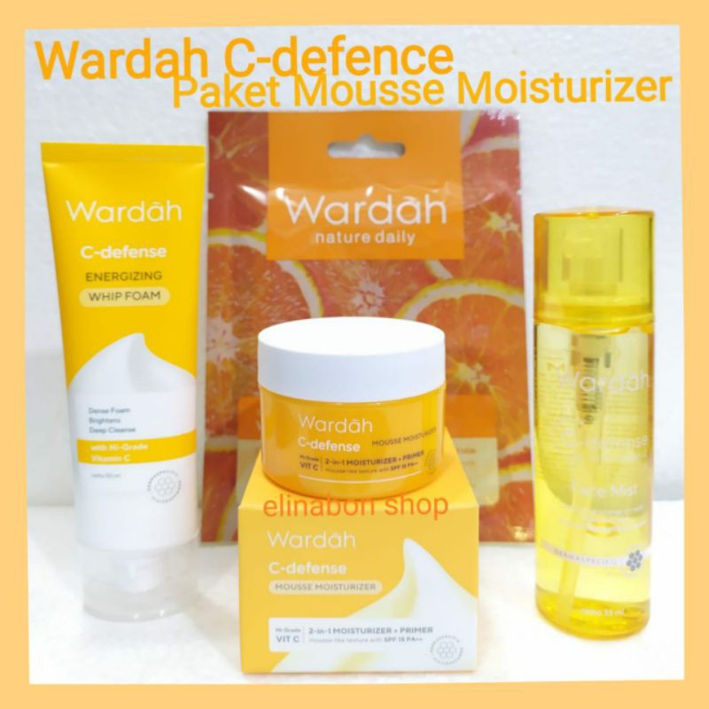 Wardah Paket C-defence Mousse Moisturizer