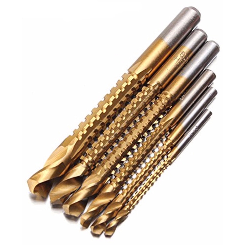 Deko Mata Bor Power Drill HSS Steel 6 PCS - Gold