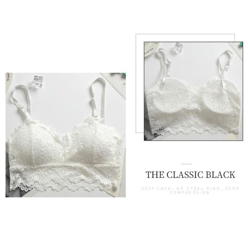 UNDR017 Hot Sale Bra Wanita Model Tanpa Kawat Dengan Bahan Halus Dan Hiasan Renda Sexy (70gr)-3
