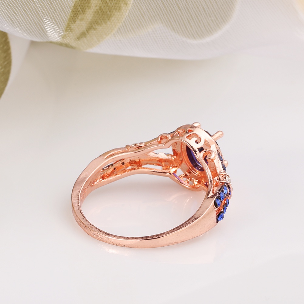 Hu Hu Hu Hu Hu Alat Bantu Pasang Kacamata♡ Cincin Wanita Hias Berlian Imitasi Bentuk Oval Berkilau Untuk Pertunanganpernikahanhadiah