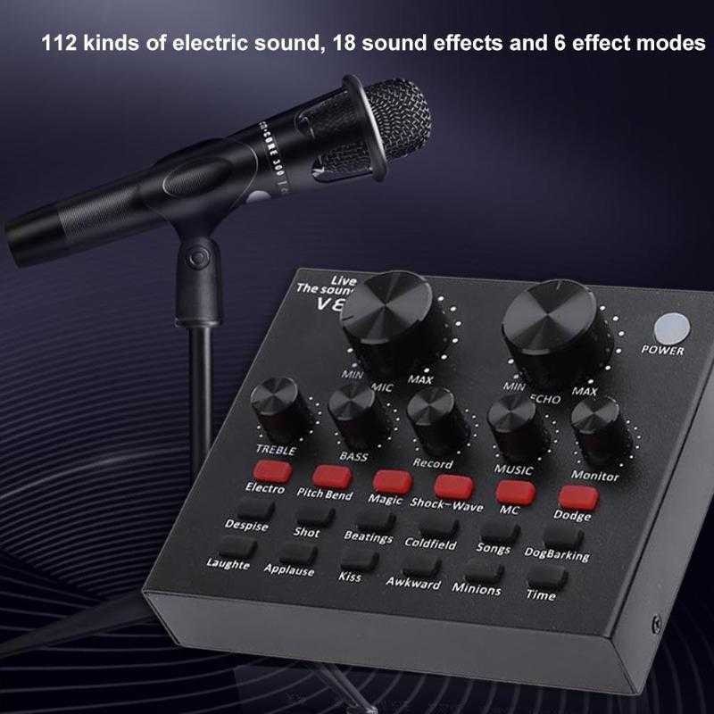 Soundcard USB Live Broadcast Microphone Headset Audio Sound Card External Henset Suara Bagus Jernih