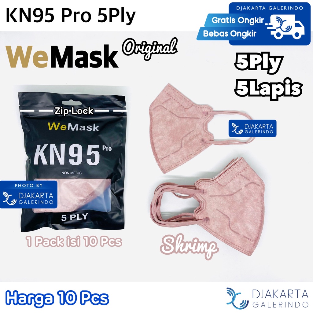 Masker WeMaze KN95 PRO 5Ply isi 10Pcs