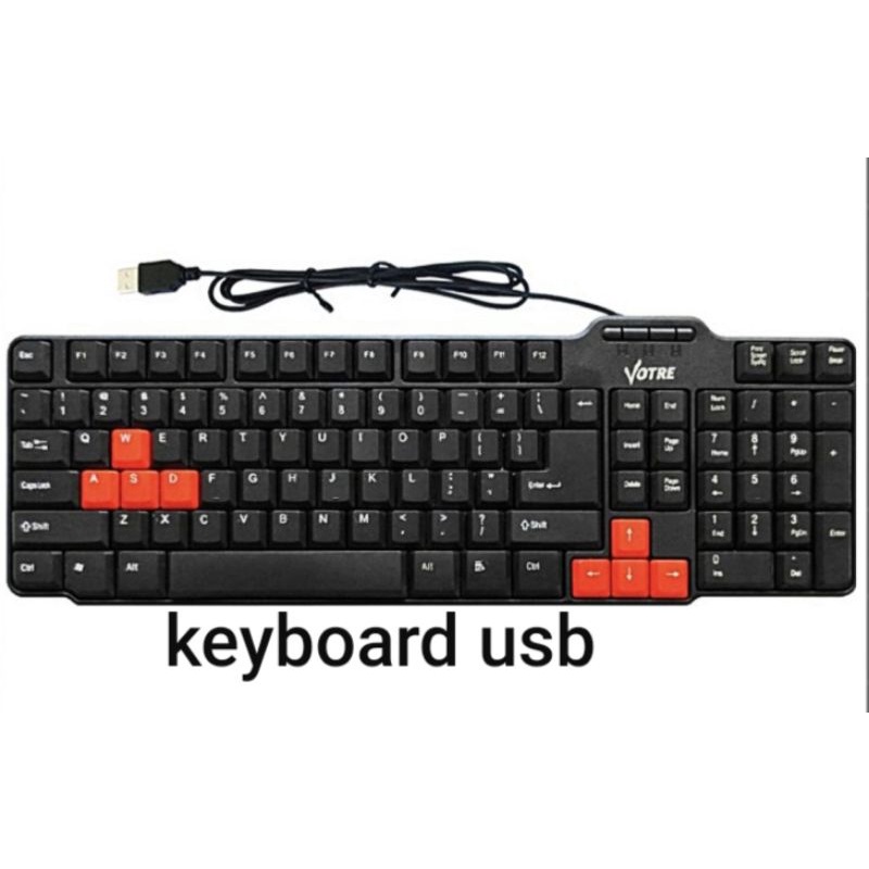 Trend-Keyboard Votre Basic USB KB2308 - Hitam