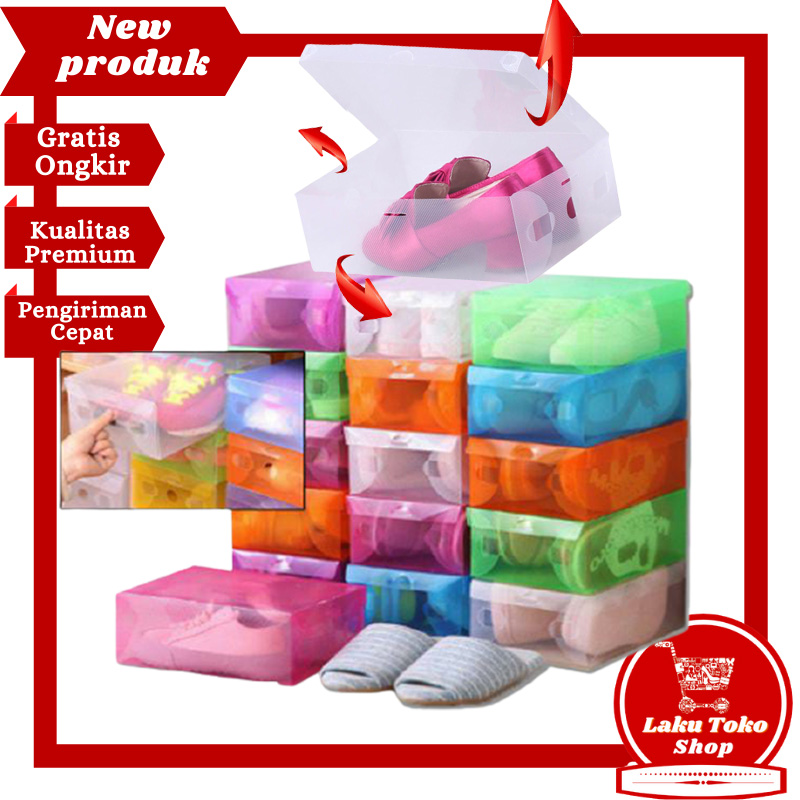 LK KOTAK SEPATU PRAKTIS / TEMPAT SEPATU / RAK SEPATU / TEMPAT SEPATU MURAH / BOX SEPATU