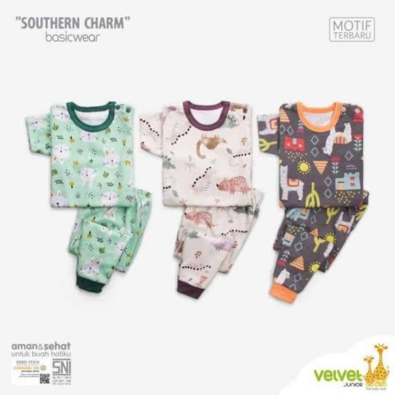 (ECER) Velvet S M L LB XL XXL Setelan OBLONG PENDEK-PANJANG Anak / Setelan Harian Anak