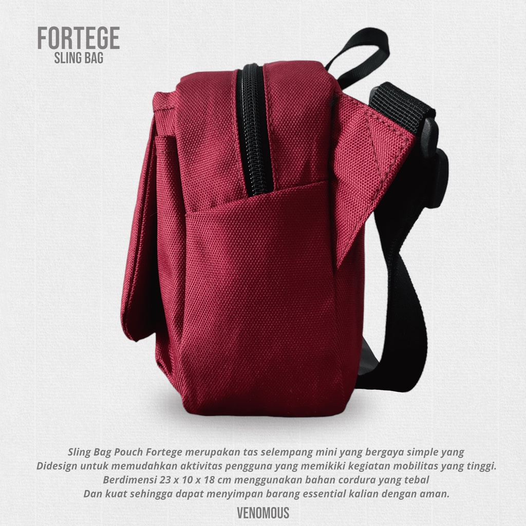 Tas Selempang Pria Wanita Fortege Landscape / Sling Bag Pouch 2.0 Trendy