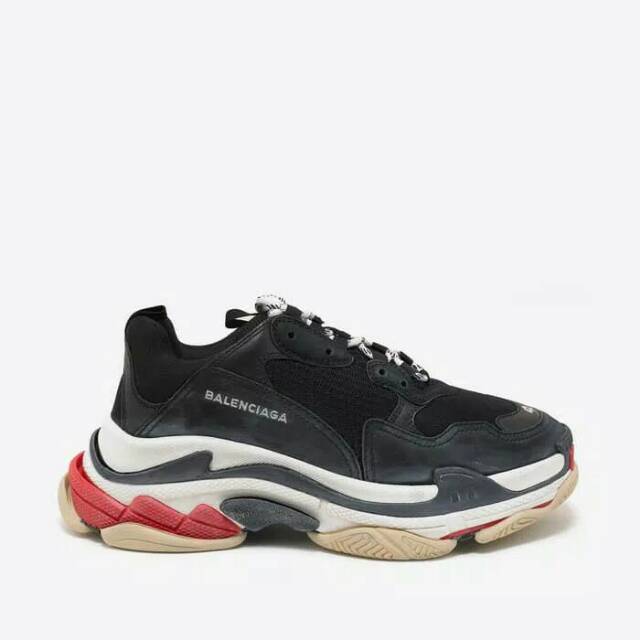 Balenciaga Triple S Black/White/Red