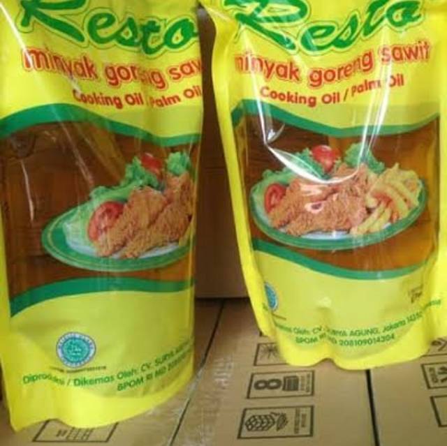 Minyak Goreng Resto 2 Liter Pouch Refill Dus isi 6 kantong READY Go Send