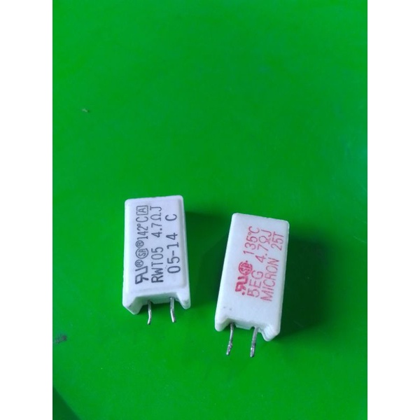 resistor Kapur 4.7ohm 5watt cabutan