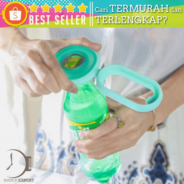 Coolz Pembuka Tutup Botol Toples Multifungsi 4 in 1 Silicone Flexible Bottle Opener - CO32 - Green