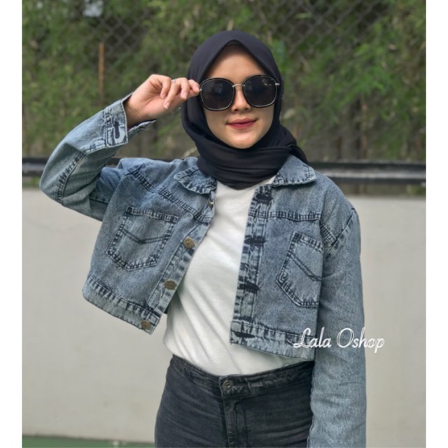 Benita Crop Jacket Jeans | Premium Jacket Crop