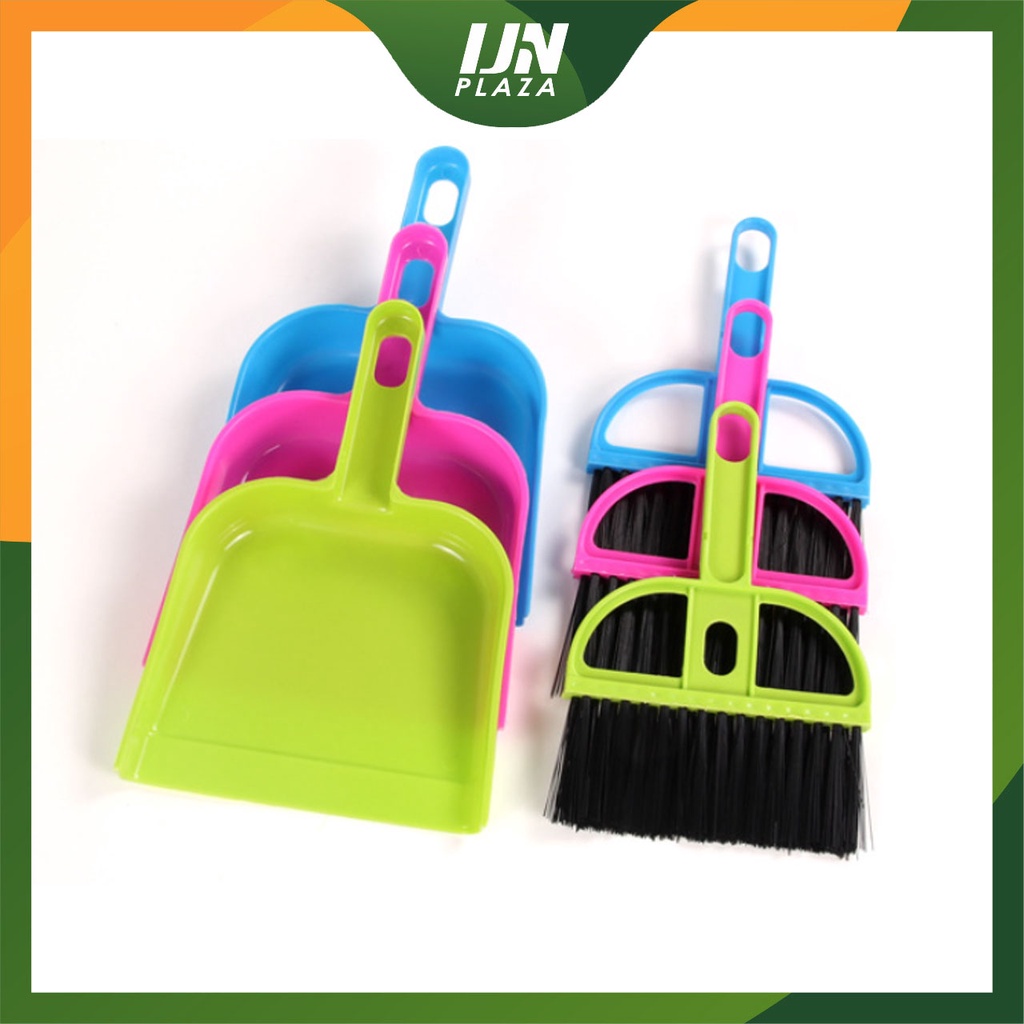 ❤ IJN ❤ Sapu Pengki Set / Sapu dan Pengki Mini Set / Mini Dustpan Set Serbaguna Membersihkan Mobil Keyboard Laptop