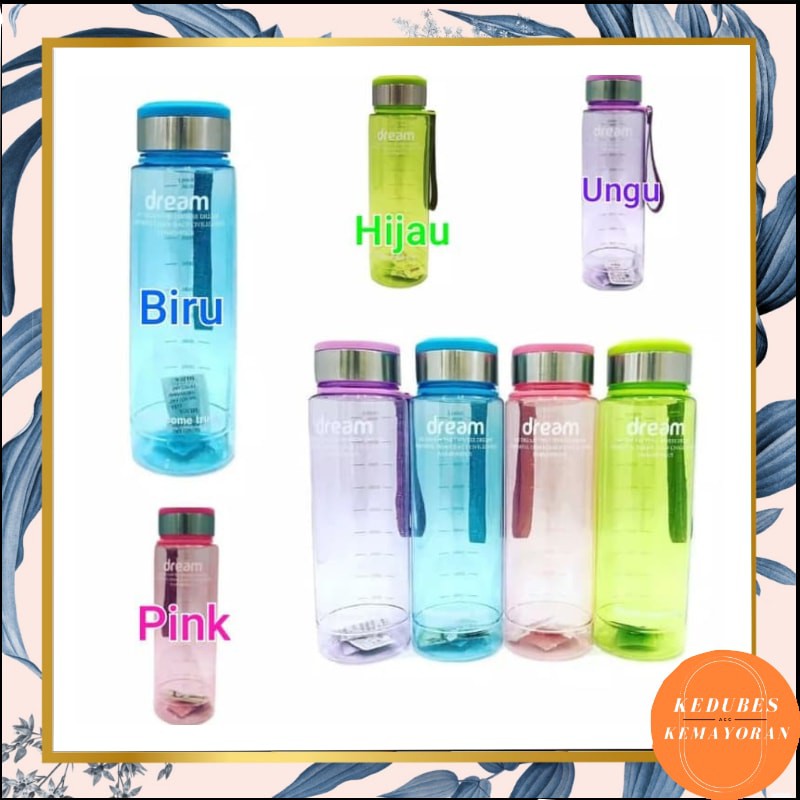 Botol Minum Sporty Dream 1 Liter BPA FREE [KK]