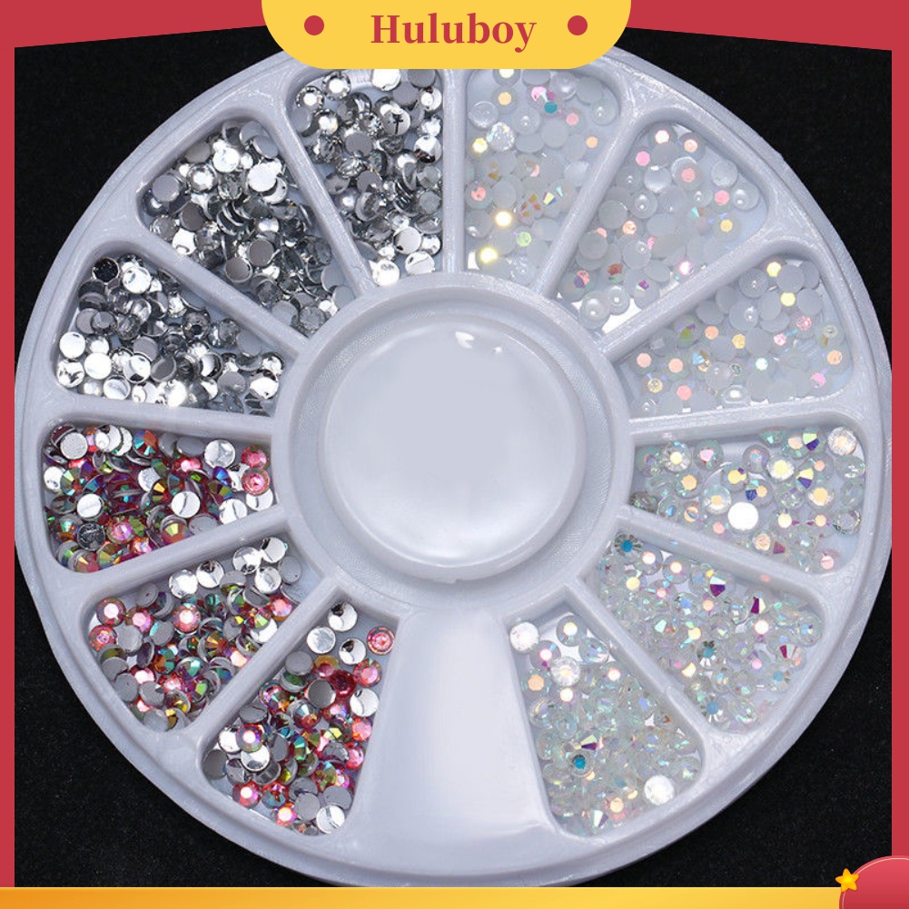 Huluboy Huluboy♡ Berlian Imitasi 3D Bahan Resin Untuk Dekorasi Nail Art