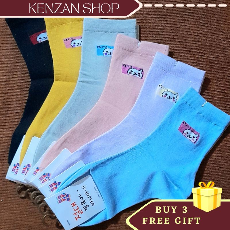 Kaos Kaki China Qishen Import Wanita Semi Polos