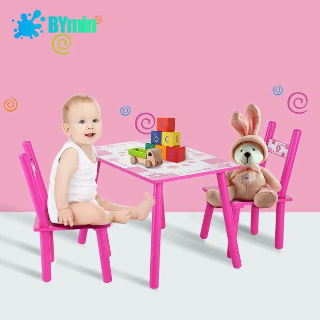 kids wooden table set