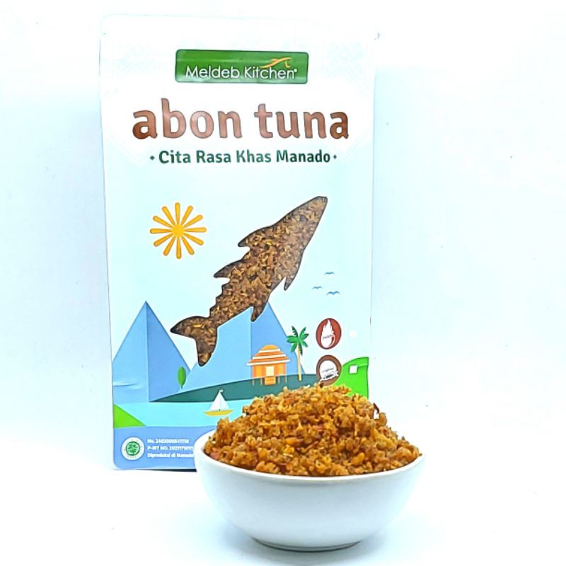 Meldeb Kitchen Abon Tuna Premium Homemade 100gr Asli Manado