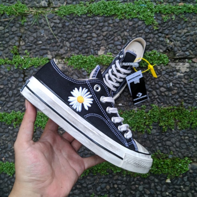 [BISA COD] Peaceminusone X Converse 70s Low Black White