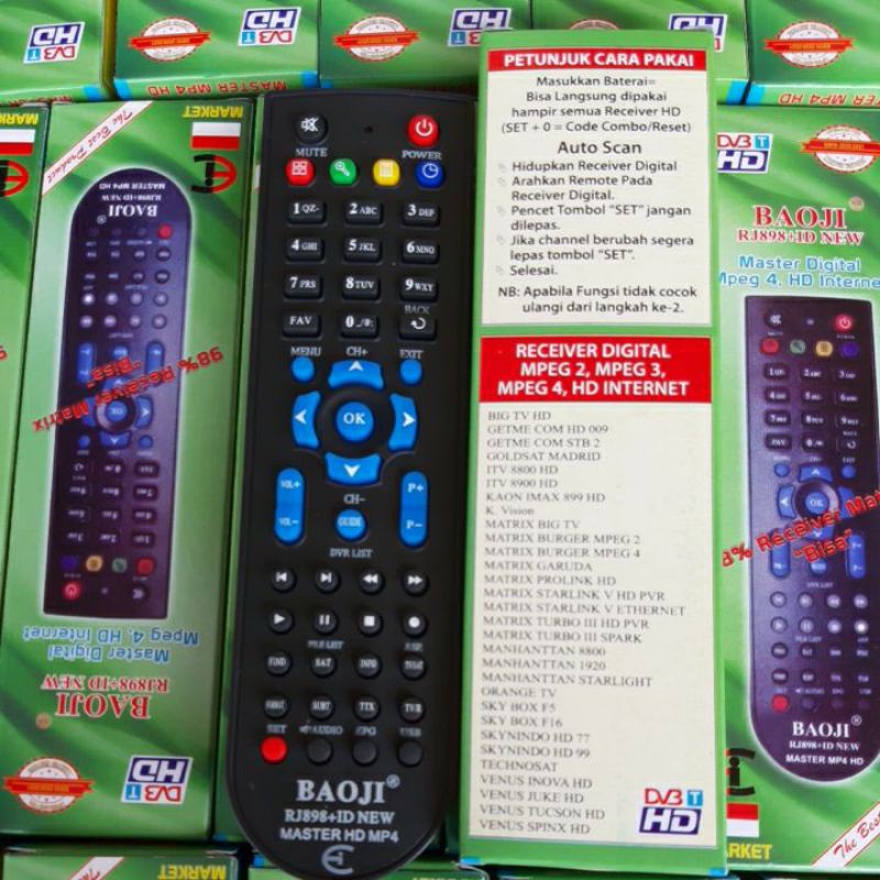 REMOTE RECEIVER PARABOLA MASTER MP4 HD INTERNET RECIVER PARABOLA CUNGHE BAOJI