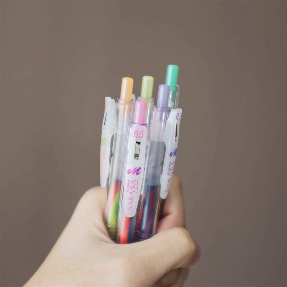 

Zebra Sarasa Clip Marble Color Gel Pen - Pulpen Tinta Warna