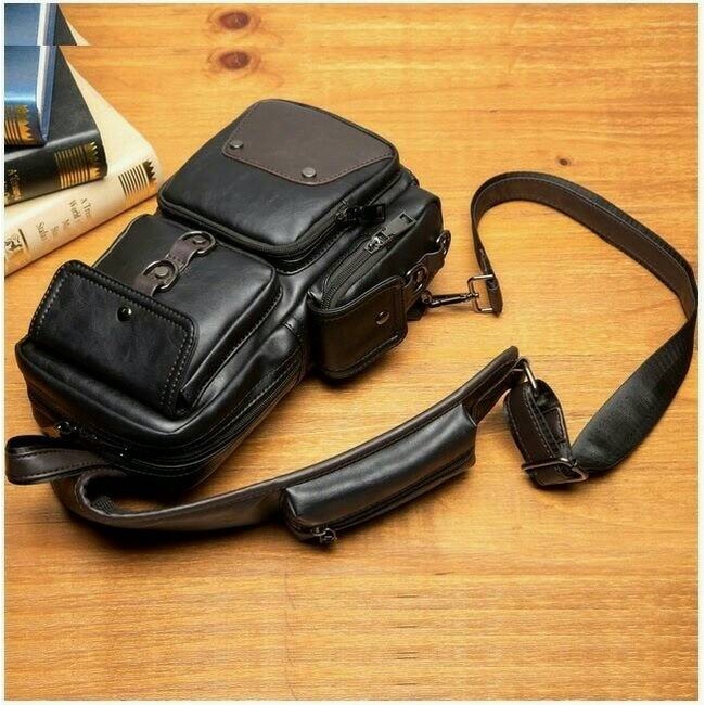 [Tas] Tas Slempang Selempang Pria Kulit Slingbag Ransel Import Impor [Selempang]