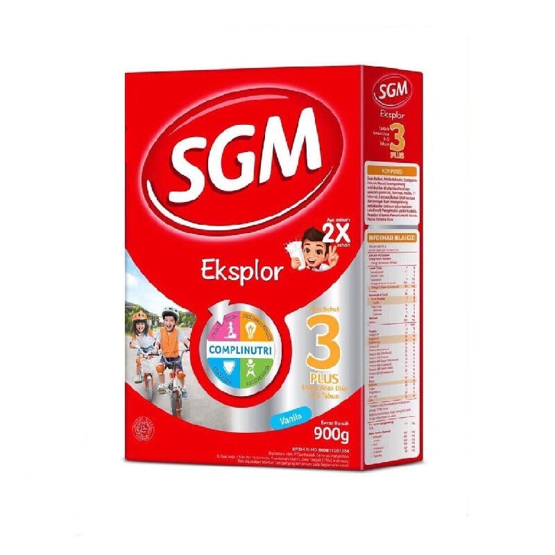 SGM Eksplor Belajar 3+ Pro-GressMaxx Coklat | Vanilla Susu Bubuk 900 gr