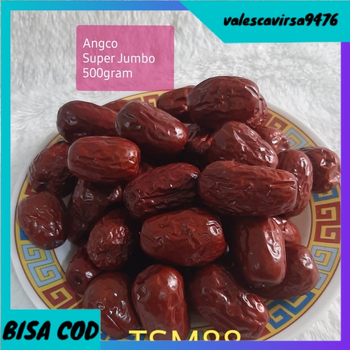

⭐BISA COD⭐ Angco Super Jumbo 500gram / kurma Merah Super Jumbo