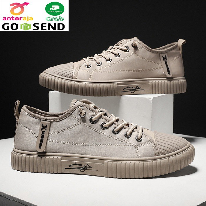 117764 Sepatu Sneakers Pria Original Kekinian Import Canvas