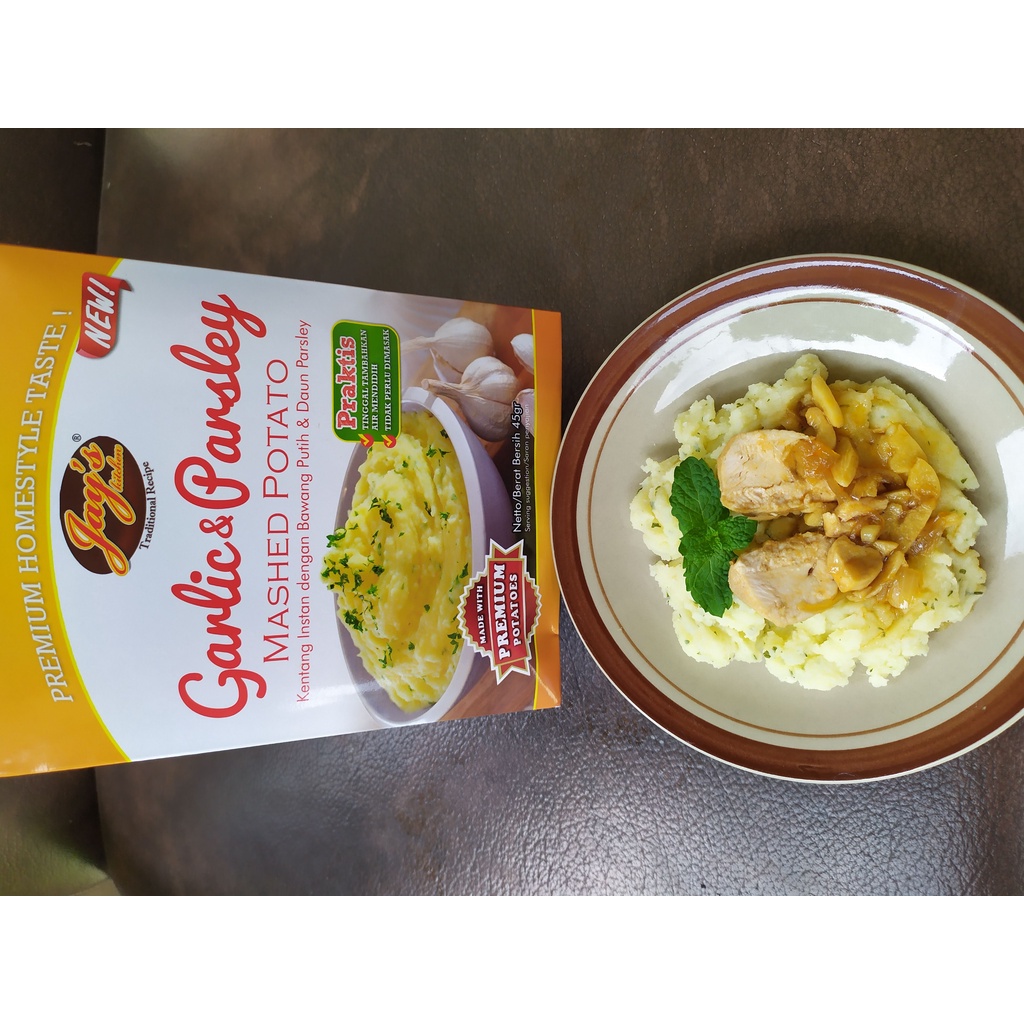 [HALAL] Jay's Mashed Potato Garlic &amp; Parsley / Jay Tradisional Kentang Tumbuk Instan Jays 45gr