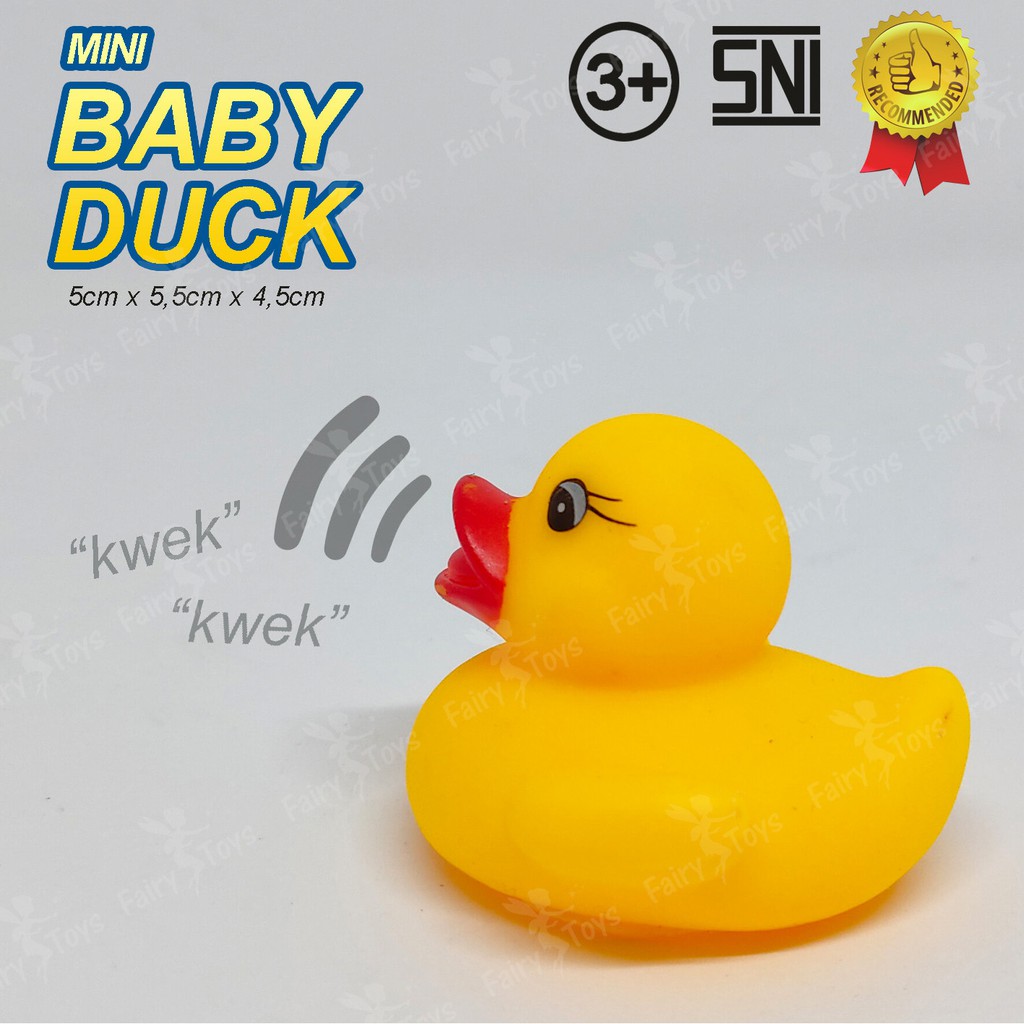 Mainan Bebek Air Bisa Bunyi  isi 6pcs - Mainan Mandi Anak