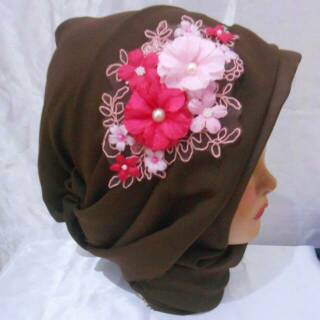 Hair piece Head piece jilbab aksesoris rambut  pesta wisuda 